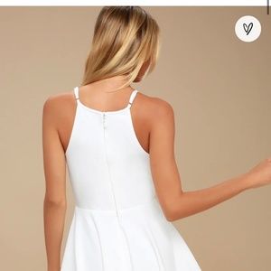 White cocktail / prom dress